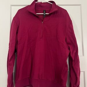 Lululemon Men's Wild Berry Quarter-Zip Sweatshirt